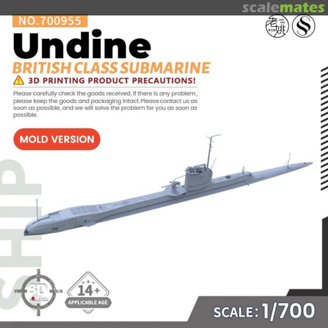 Boxart Undine Class SSC700955 SSMODEL Boxart Undine Class SSC700955 SSMODEL