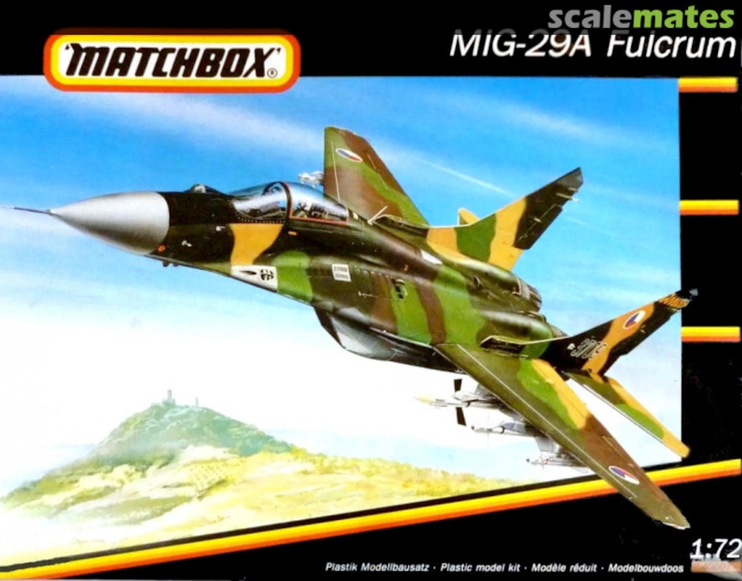 Boxart MiG-29A Fulcrum 40607 Matchbox Boxart MiG-29A Fulcrum 40607 Matchbox