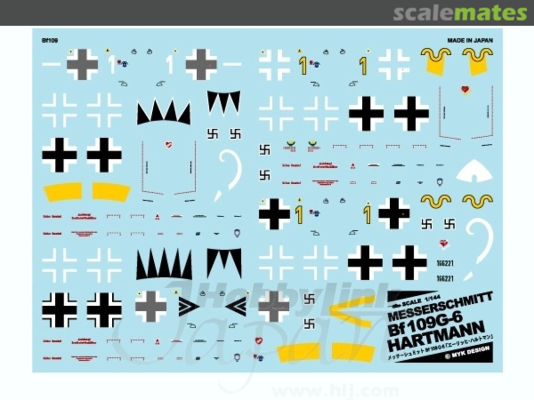 Boxart Messerschmitt Bf109G-6 Erich Hartmann 06798 MYK Design