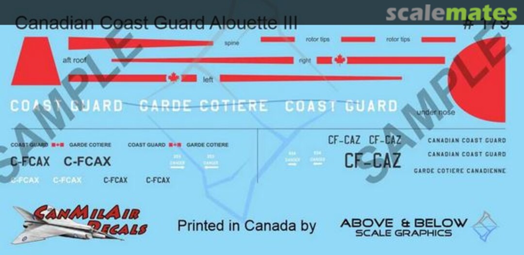 Boxart Aerospatiale Alouette III 179 Above & Below Graphics