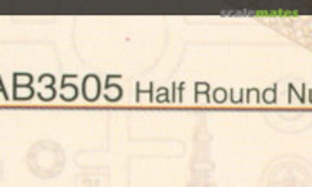 1:35 Half Round Bolt Nuts (Bronco AB3505) AB3505