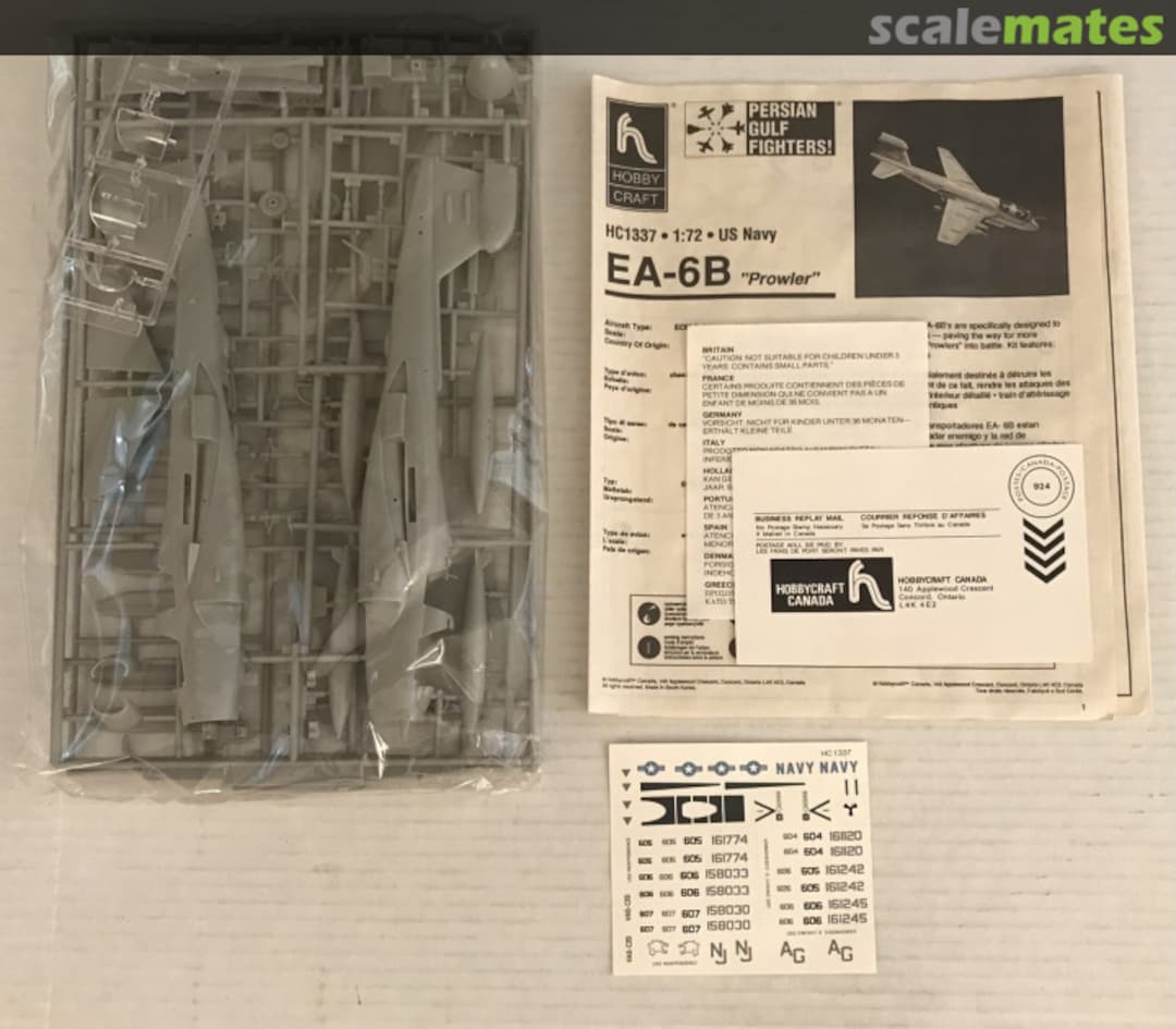 Contents EA-6B "Q-Bird" HC1337 Hobbycraft