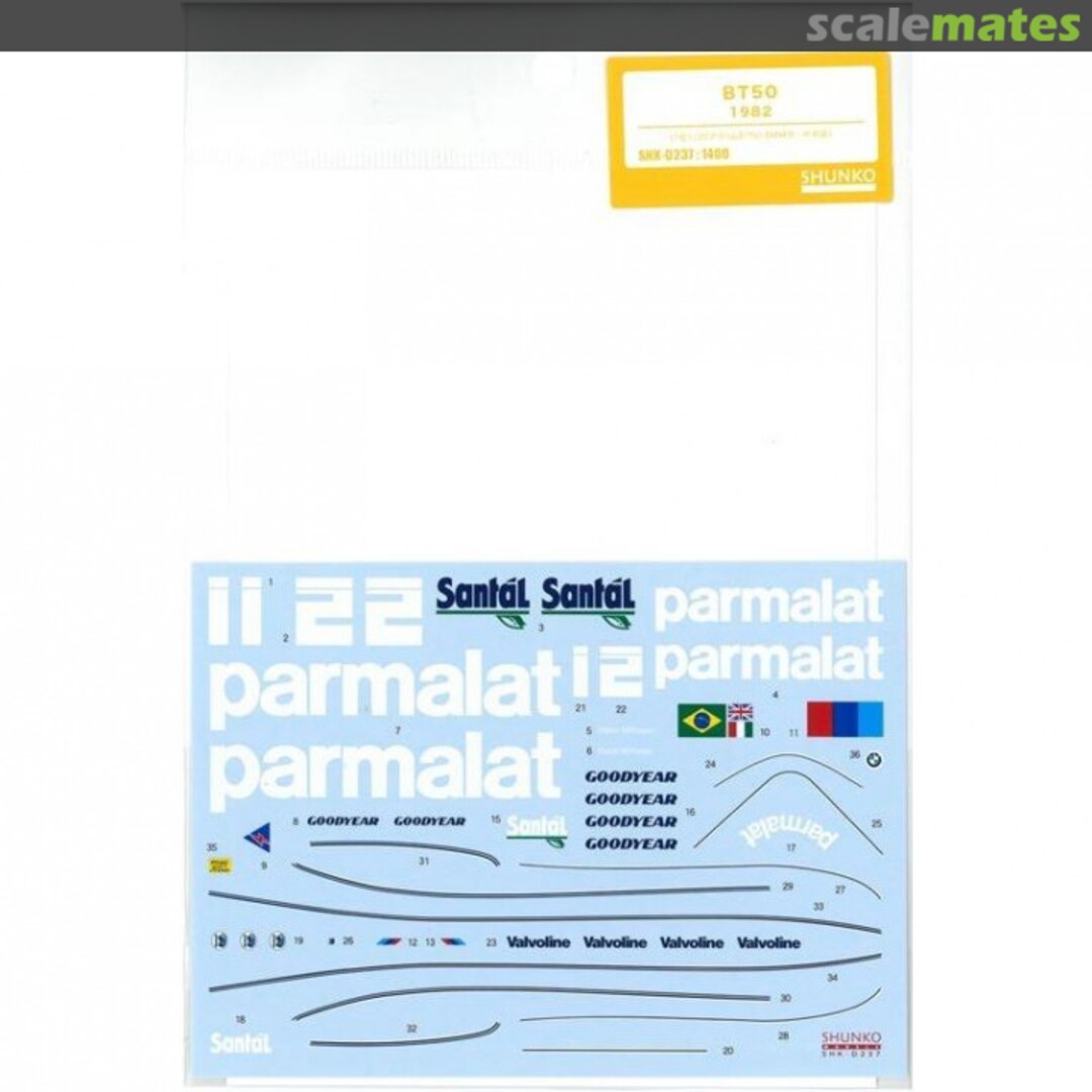 Boxart Brabham BT50 1982 SHK-D237 Shunko Models Boxart Brabham BT50 1982 SHK-D237 Shunko Models