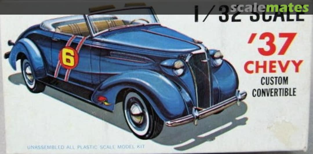Boxart '37 Chevy Custom Convertible 252-39 Palmer Plastics Boxart '37 Chevy Custom Convertible 252-39 Palmer Plastics