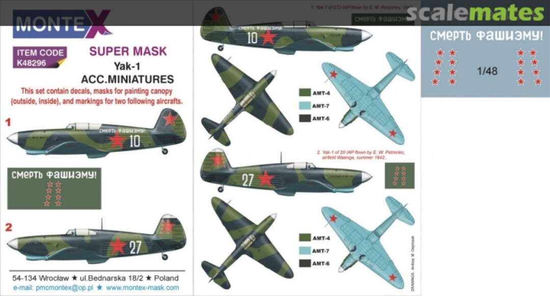 Boxart Yakovlev Yak-1 K48296 Montex Boxart Yakovlev Yak-1 K48296 Montex