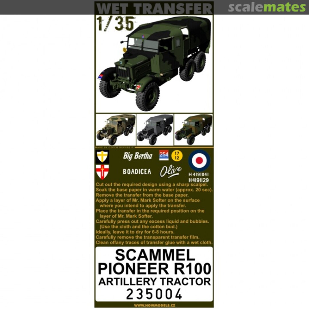 Boxart Scammell Pioneer R100 235004 HGW Models Boxart Scammell Pioneer R100 235004 HGW Models
