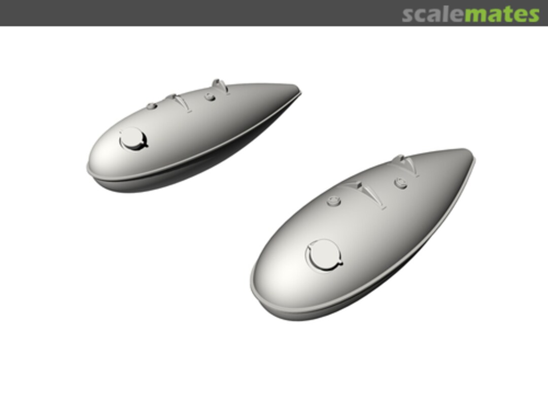 Boxart P-51D Mustang Metal Drop Tanl w/ jutting filler neck (2 pcs) K5128 CMK Boxart P-51D Mustang Metal Drop Tanl w/ jutting filler neck (2 pcs) K5128 CMK