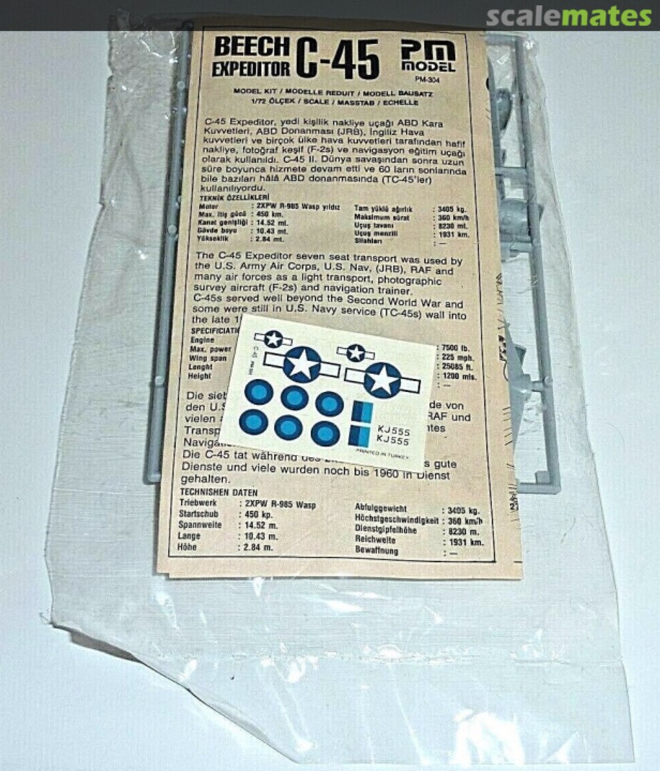 Contents Beech C-45 Expeditor PM-304 PM Model