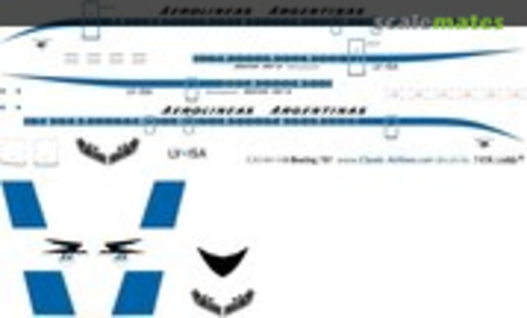 1:144 Aerolineas Argentinas (del) 707 (Classic Airlines CA144-148) CA144-148