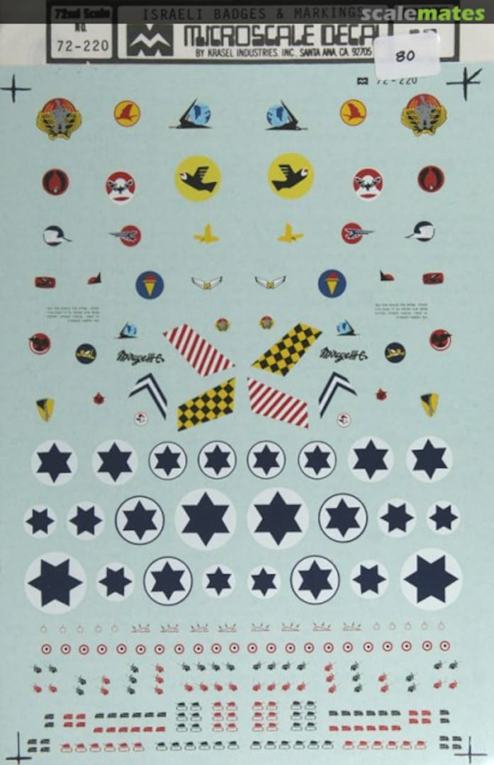 Boxart ISRAELI BADGES & MARKINGS 72-220 Microscale Boxart ISRAELI BADGES & MARKINGS 72-220 Microscale