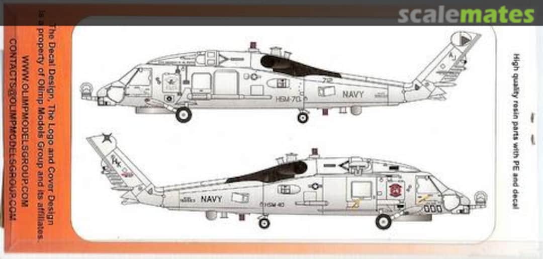 Boxart MH-60R Strike Hawk ORA 72-05 Olimp Resin Accessories Boxart MH-60R Strike Hawk ORA 72-05 Olimp Resin Accessories
