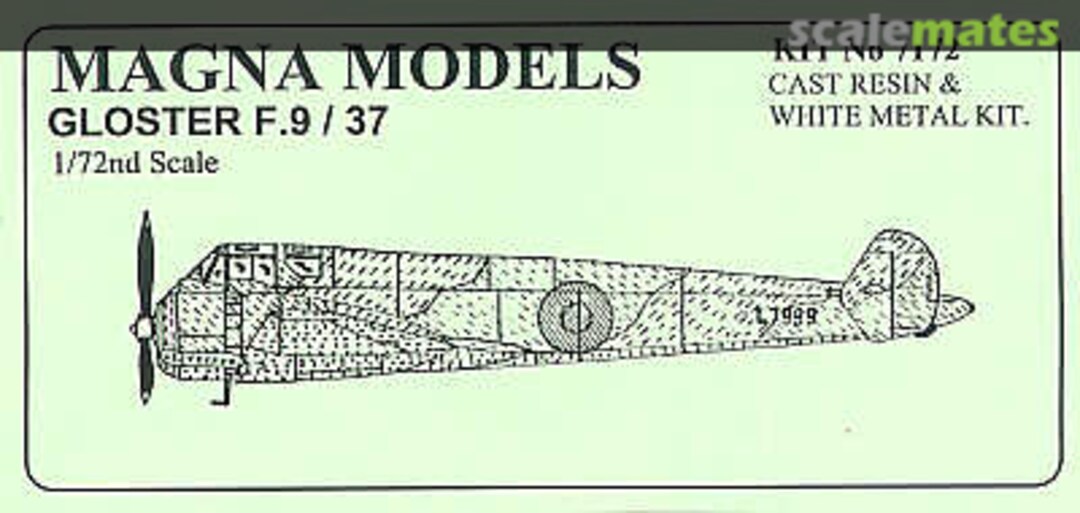 Boxart Gloster F.9/37 7172 Magna Models