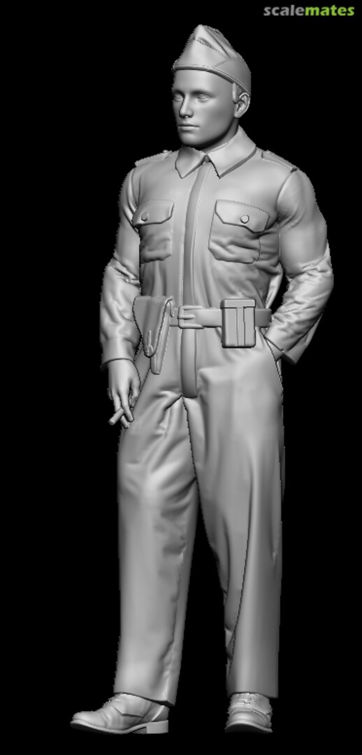 Boxart WW2 Dutch Armoured Car Crew Member F-07 J.W. de Boer modelbouw Boxart WW2 Dutch Armoured Car Crew Member F-07 J.W. de Boer modelbouw