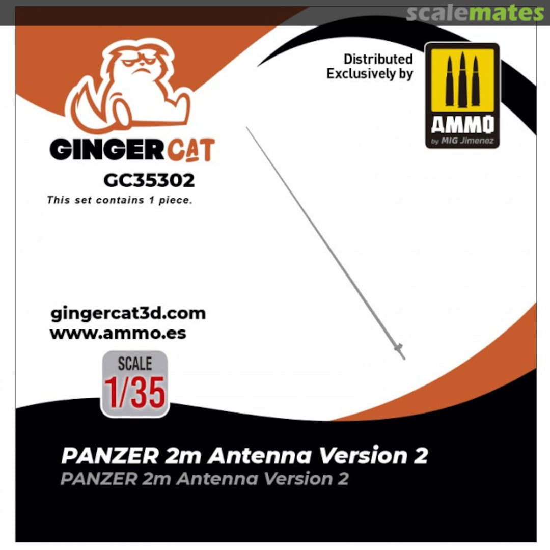 Boxart PANZER 2m Antenna Version 2 GC35302 Ginger Cat