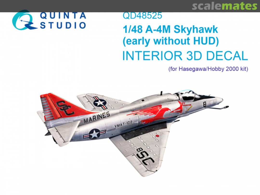 Boxart A-4M Skyhawk (early without HUD) interior 3D decals QD48525 Quinta Studio Boxart A-4M Skyhawk (early without HUD) interior 3D decals QD48525 Quinta Studio