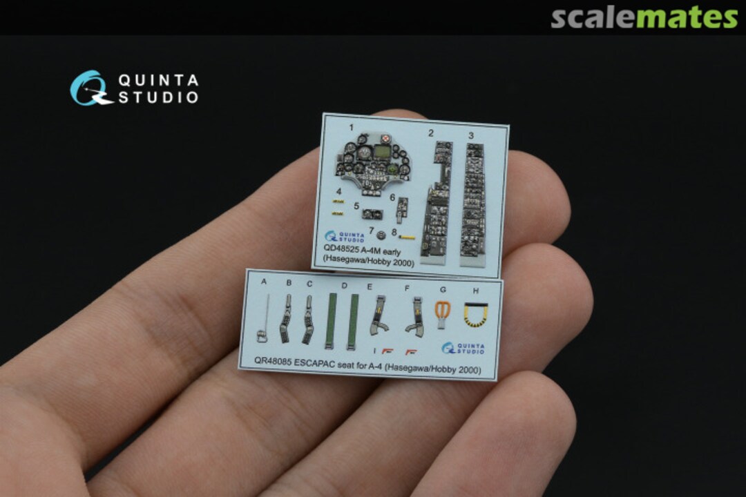 Contents A-4M Skyhawk (early without HUD) interior 3D decals QD48525 Quinta Studio Contents A-4M Skyhawk (early without HUD) interior 3D decals QD48525 Quinta Studio