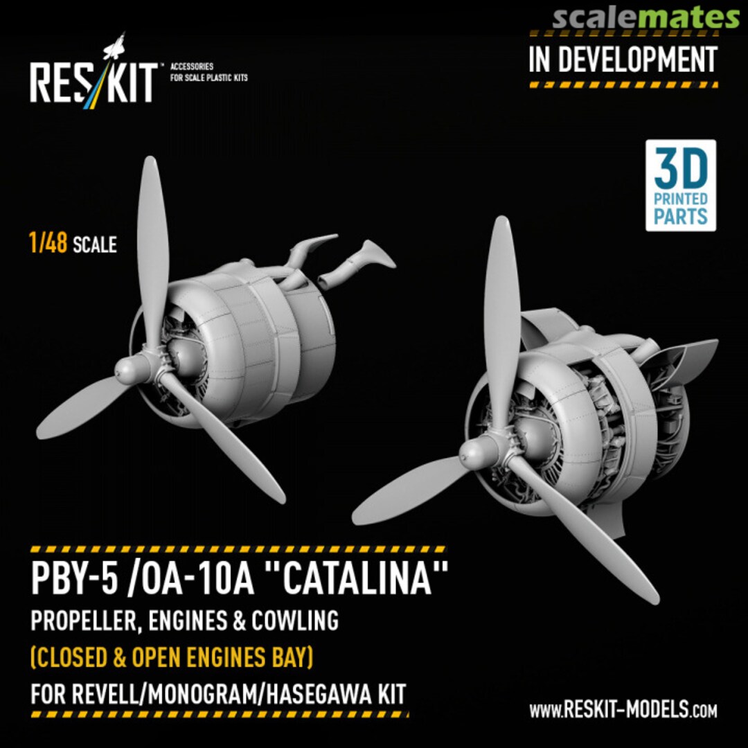 Boxart PBY-5/OA-10A "Catalina" Propeller, Engines & Cowling TBA48-2025A ResKit Boxart PBY-5/OA-10A "Catalina" Propeller, Engines & Cowling TBA48-2025A ResKit
