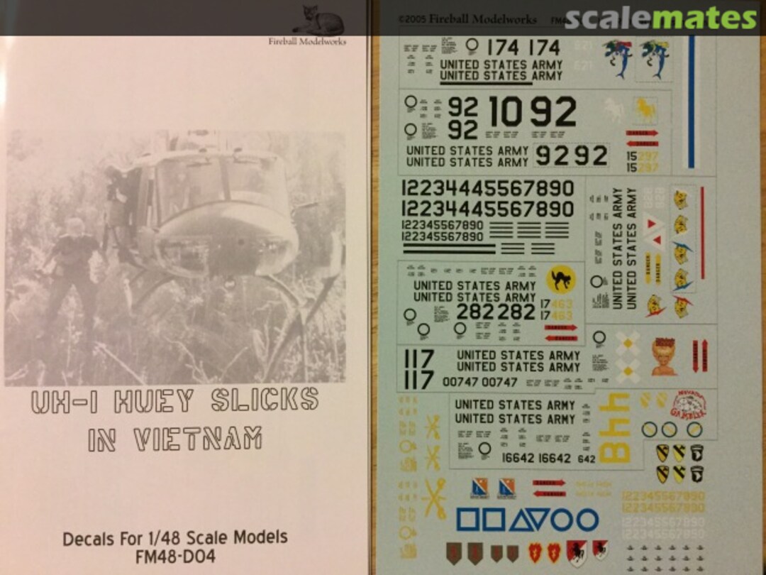 Boxart UH-1 Huey Slicks In Vietnam FM48-D04 Fireball Modelworks Boxart UH-1 Huey Slicks In Vietnam FM48-D04 Fireball Modelworks