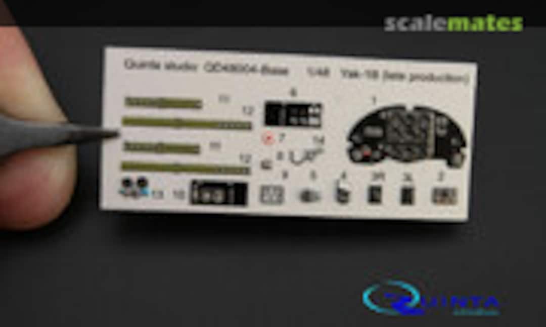 1:48 Yak-1b (Late Production) interior 3D decals (Quinta Studio QD48004-Base) QD48004-Base