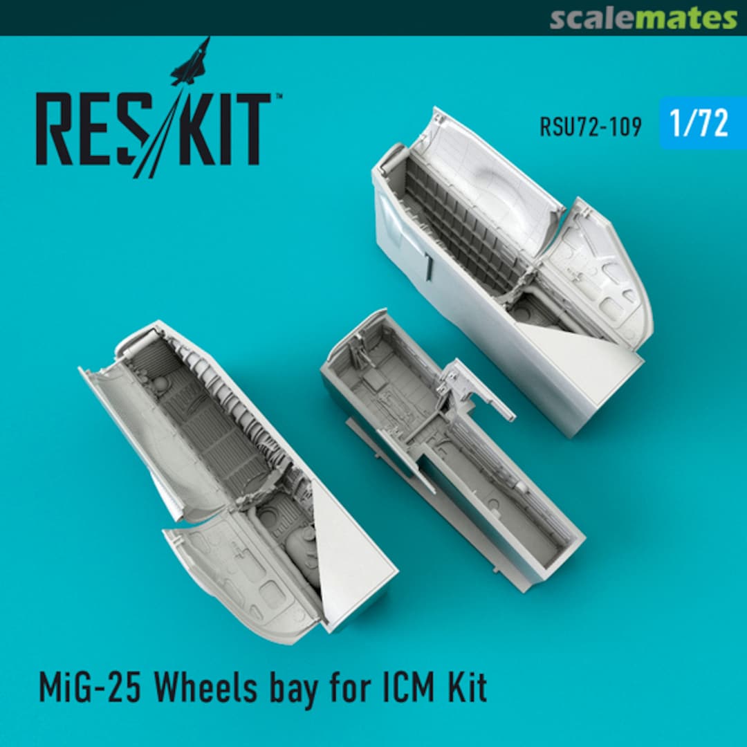 Boxart MiG-25 wheel bay RSU72-0109 ResKit Boxart MiG-25 wheel bay RSU72-0109 ResKit