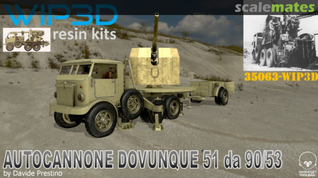 Boxart Autocannone Dovunque 51 da 90/53 35063-WIP3D WIP3D