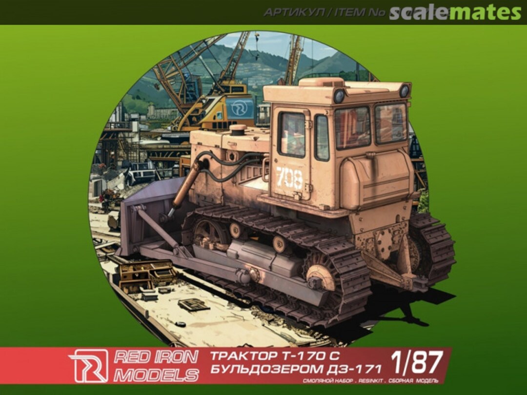 Boxart T-170 Tractor with DZ-171 bulldozer RIM87003 Red Iron Models Boxart T-170 Tractor with DZ-171 bulldozer RIM87003 Red Iron Models