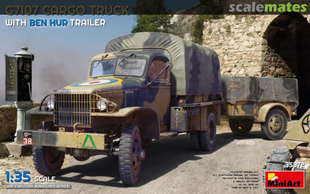 Boxart G7107 1.5 t 4x4 Cargo Truck with Trailer 35372 MiniArt Boxart G7107 1.5 t 4x4 Cargo Truck with Trailer 35372 MiniArt