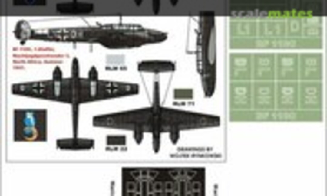 1:48 Messerschmitt Bf 110C (Montex K48122) K48122