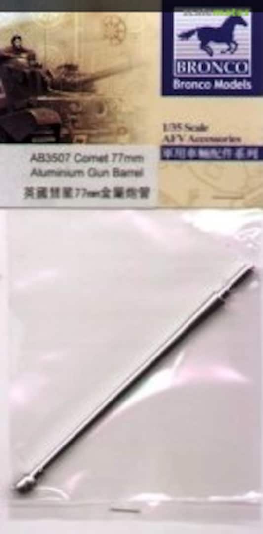 Boxart Comet 77mm Aluminium Gun Barrel AB3507 Bronco Boxart Comet 77mm Aluminium Gun Barrel AB3507 Bronco