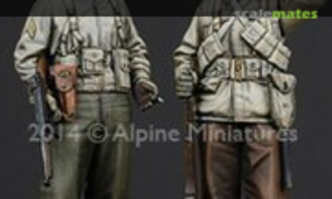 1:35 WW2 US Infantry Set (2 figures) (Alpine Miniatures 35186)