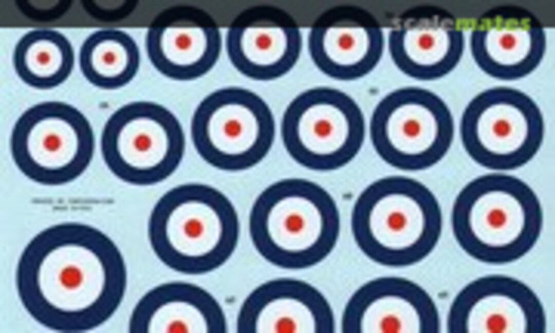 1:72 RAF National Insignia/Roundels 1920 - 1939 (Xtradecal X72-111) X72-111