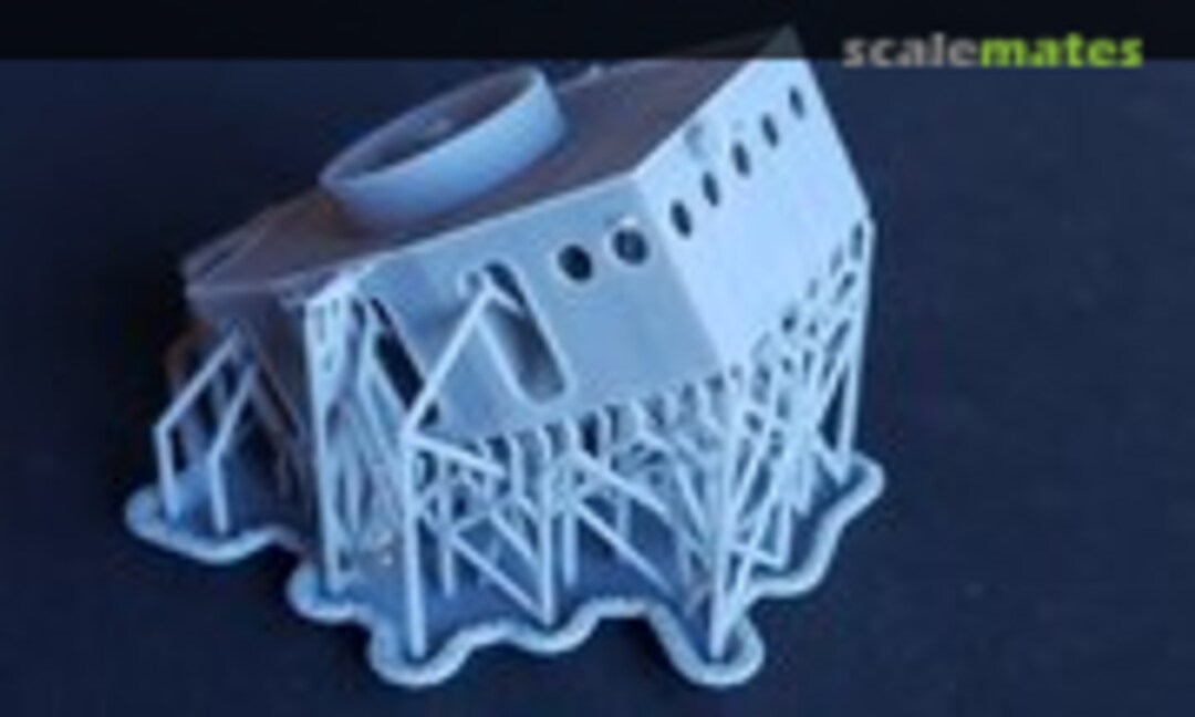 1:125 Fletcher Class "Square Bridge" Pilot House (Bath Iron Works-type) (Model Monkey 125-Fletcher Bath) 125-Fletcher Bath