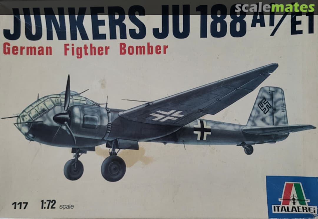 Boxart Junkers JU188 A1-E1 117 Italaerei Boxart Junkers JU188 A1-E1 117 Italaerei