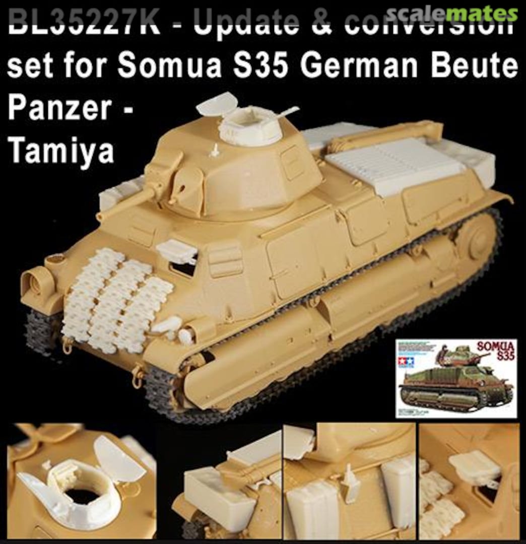 Boxart Update and Conversion Set SOMUA S35 Beutepz. BL35227K Blast Models Boxart Update and Conversion Set SOMUA S35 Beutepz. BL35227K Blast Models
