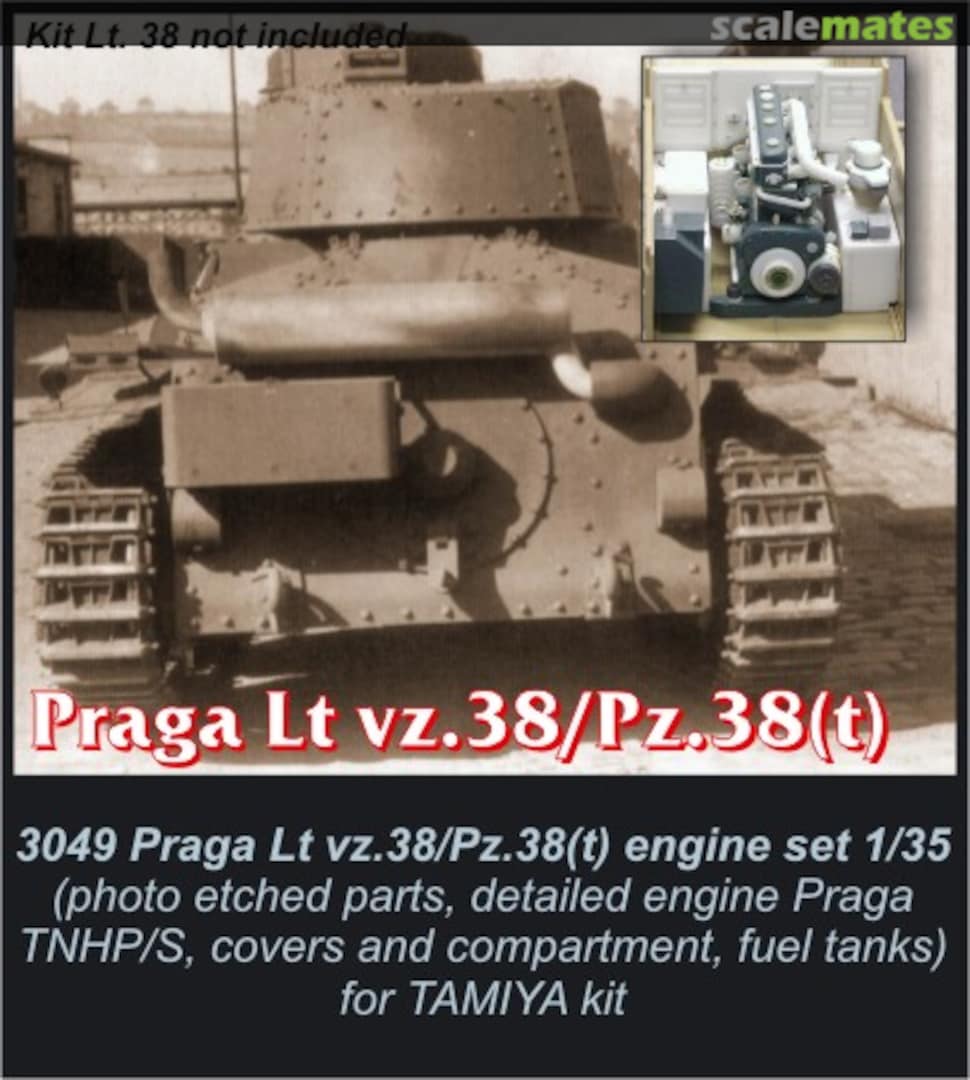 Boxart Praga Lt.38/Pz.38(t) - engine set 3049 CMK Boxart Praga Lt.38/Pz.38(t) - engine set 3049 CMK