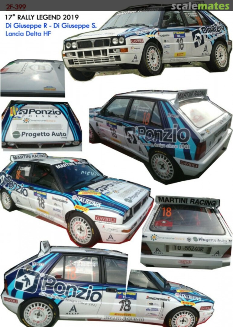 Boxart Lancia Delta HF Integrale [TO 55240R] "Progetto Auto " 2F-399 Due Effe Models