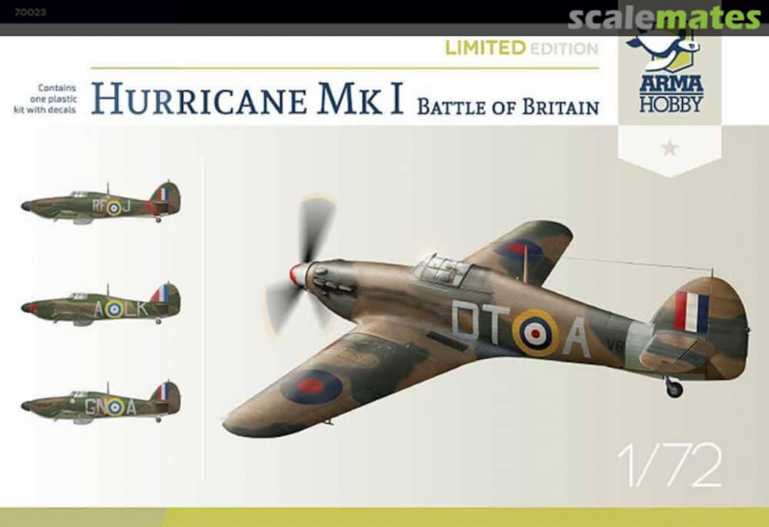 Boxart Hurricane Mk I 70023 Arma Hobby Boxart Hurricane Mk I 70023 Arma Hobby