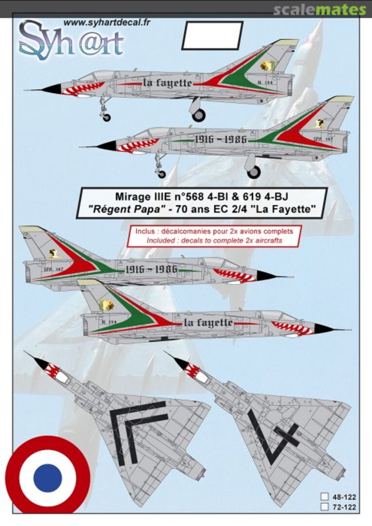 Boxart Dassault Mirage IIIE 48-122 Syhart Boxart Dassault Mirage IIIE 48-122 Syhart