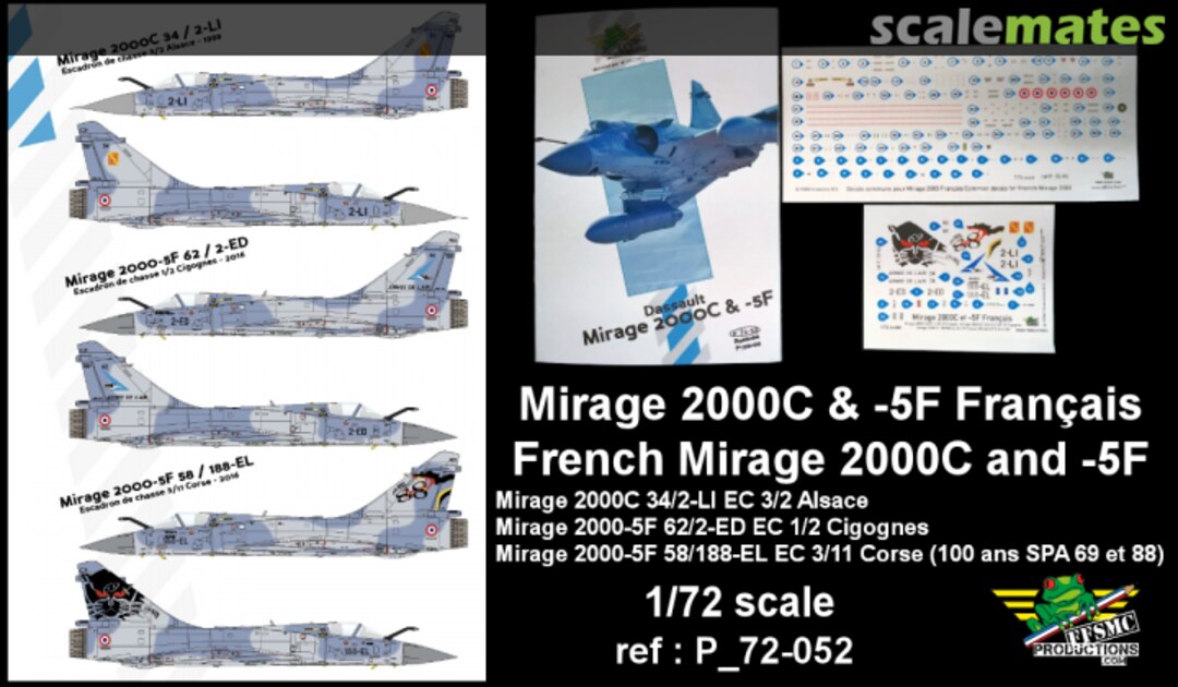 Boxart French Mirage 2000C and -5F P_72-052 FFSMC Productions Boxart French Mirage 2000C and -5F P_72-052 FFSMC Productions