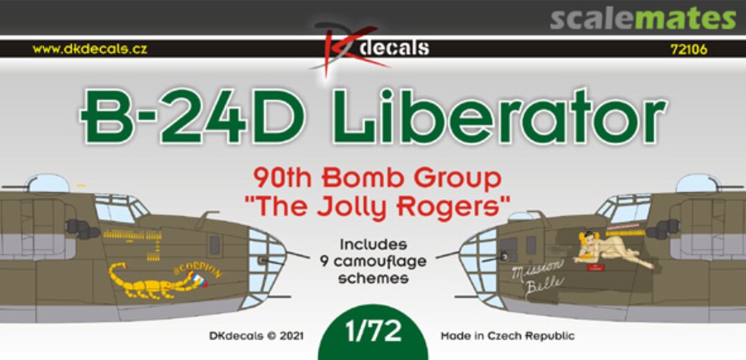 Boxart B-24D Liberator 72106 DK Decals Boxart B-24D Liberator 72106 DK Decals