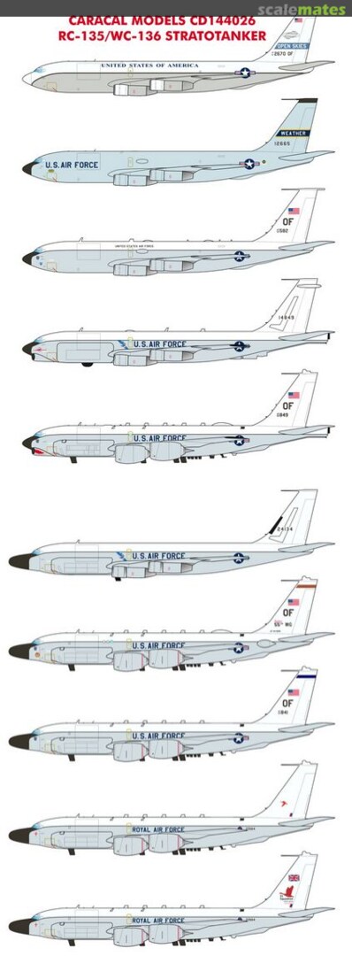 Boxart RC-135 Recon Variants CD144026 Caracal Models Boxart RC-135 Recon Variants CD144026 Caracal Models