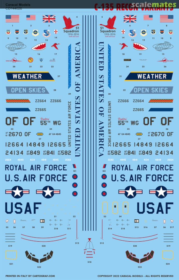 Contents RC-135 Recon Variants CD144026 Caracal Models Contents RC-135 Recon Variants CD144026 Caracal Models