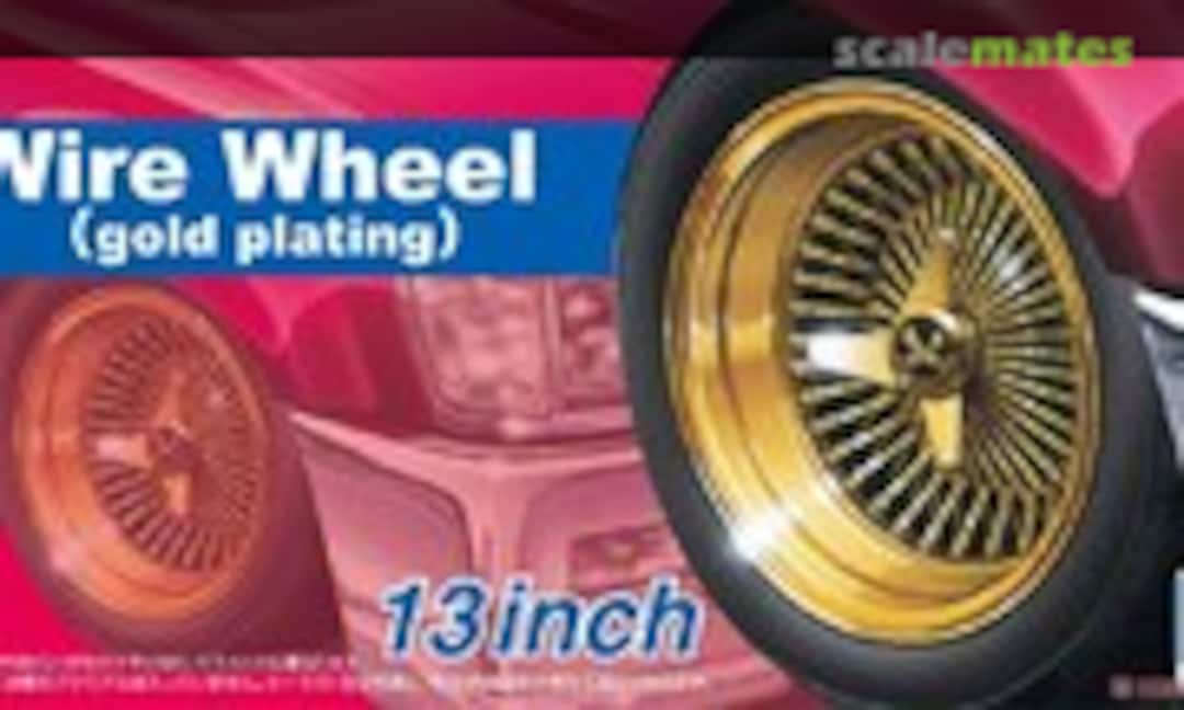 1:24 Wire Wheel (gold plating) 13 inch (Aoshima 066270) 066270