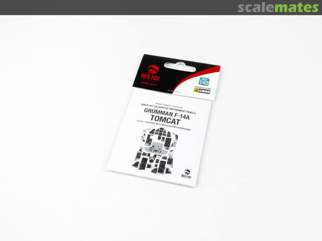 Boxart F-14A Tomcat (with all sidewalls) quick set 3D instrument panel RFSQS-48177 Red Fox Studio Boxart F-14A Tomcat (with all sidewalls) quick set 3D instrument panel RFSQS-48177 Red Fox Studio