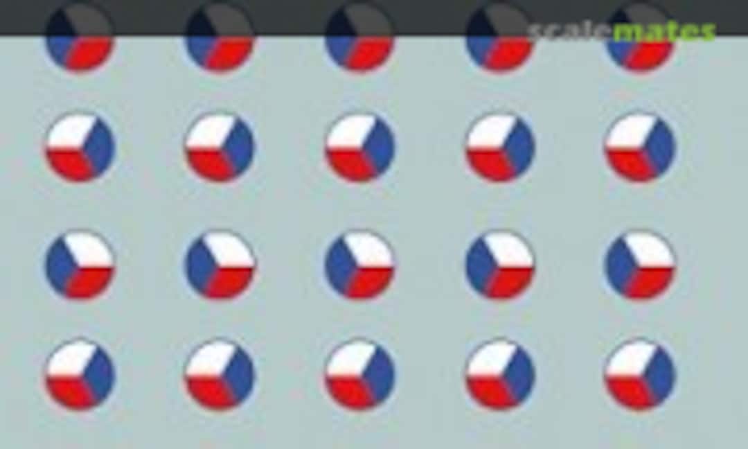 1:72 CZECHOSLOVAK & SLOVAK MILITARY VEHICLE INSIGNIA OZNAČENIE VOJENSKEJ TECHNIKY SLOVENSKA A ČESKOSLOVENSKA (KPM Prešov M72001)