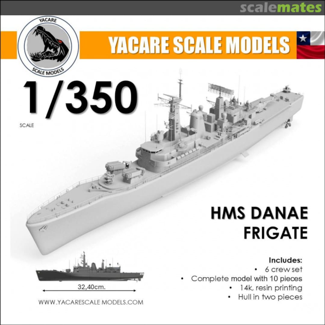 Boxart HMS Danae Frigate 055 Yacare Scale Models Boxart HMS Danae Frigate 055 Yacare Scale Models