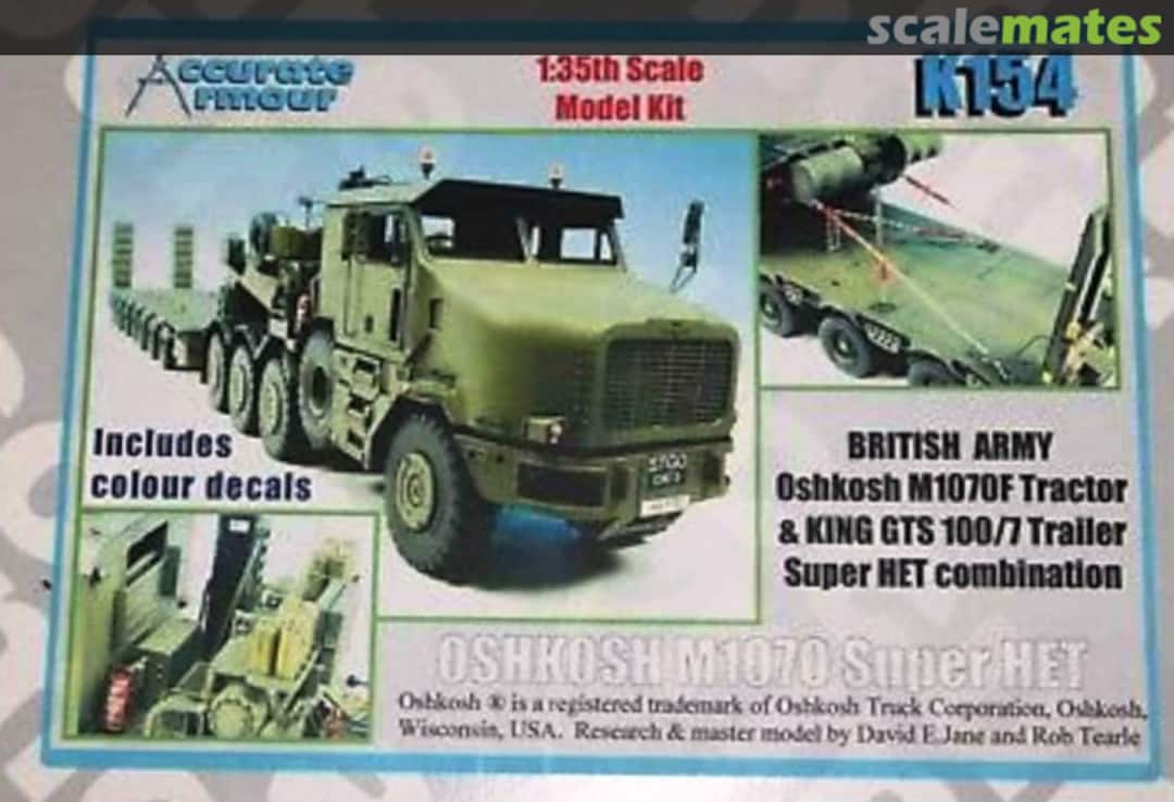 Boxart Oshkosh M1070 Super HET K154 Accurate Armour Boxart Oshkosh M1070 Super HET K154 Accurate Armour