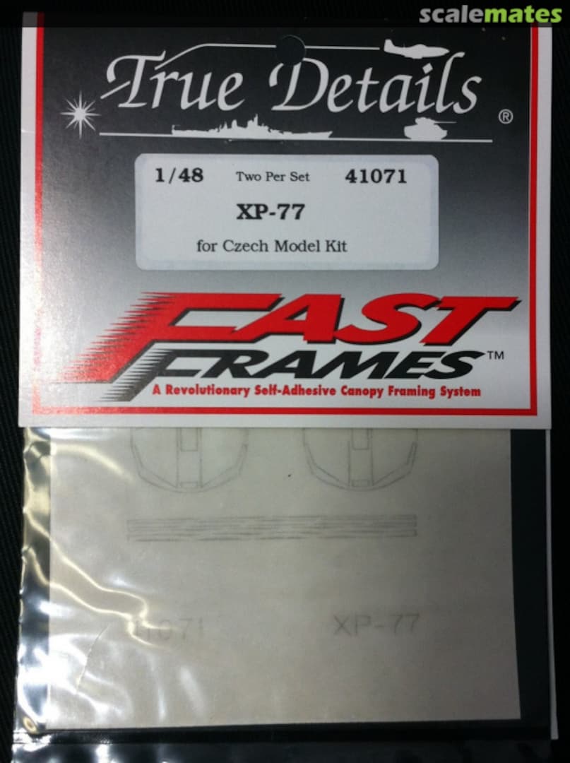 Boxart XP-77 - Fast Frames 41071 True Details Boxart XP-77 - Fast Frames 41071 True Details