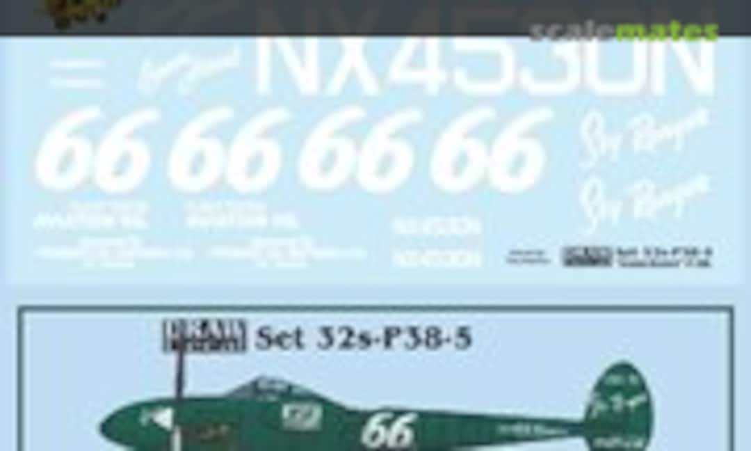 1:32 “Green Hornet” P-38L (Draw Decal 32-P38-5) 32-P38-5