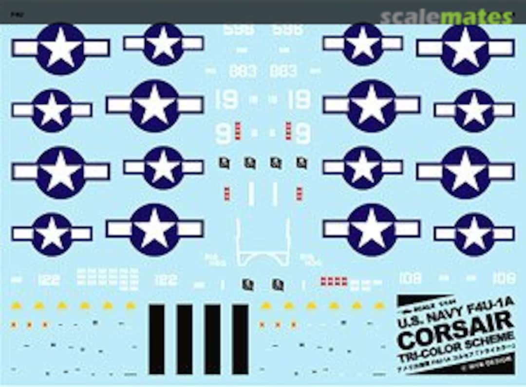 Boxart USN F4U-1A Corsair [Tricolor] A-449 MYK Design